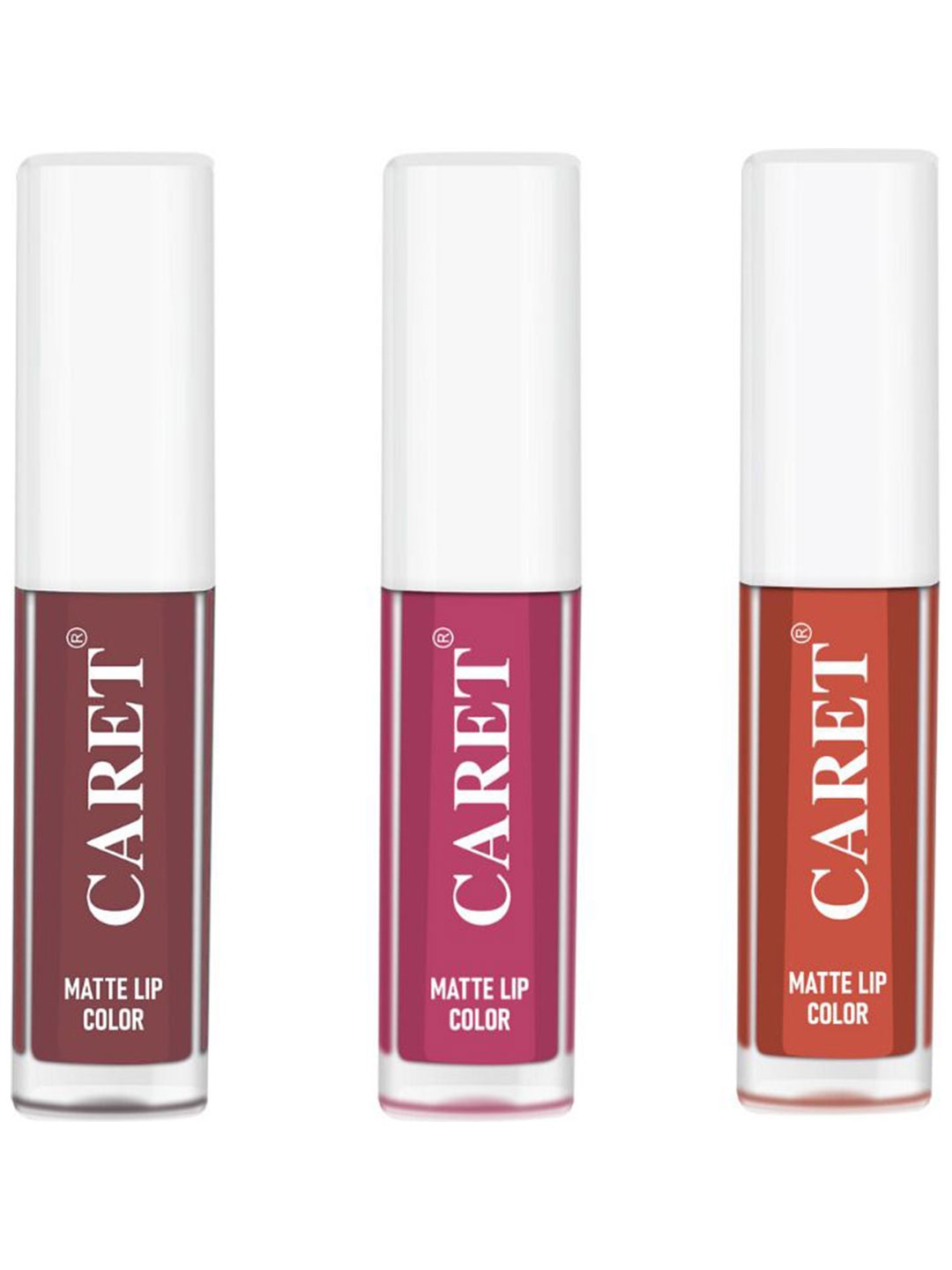 CARET ORGANIC Set Of 3 Super-Pigmented Liquid Matte Lipsticks - 2 ml Each - 1-8-6, Red
CARET ORGANIC Set Of 3 Super-Pigmented Liquid Matte Lipsticks - 2 ml Each - 1-8-6, Red
