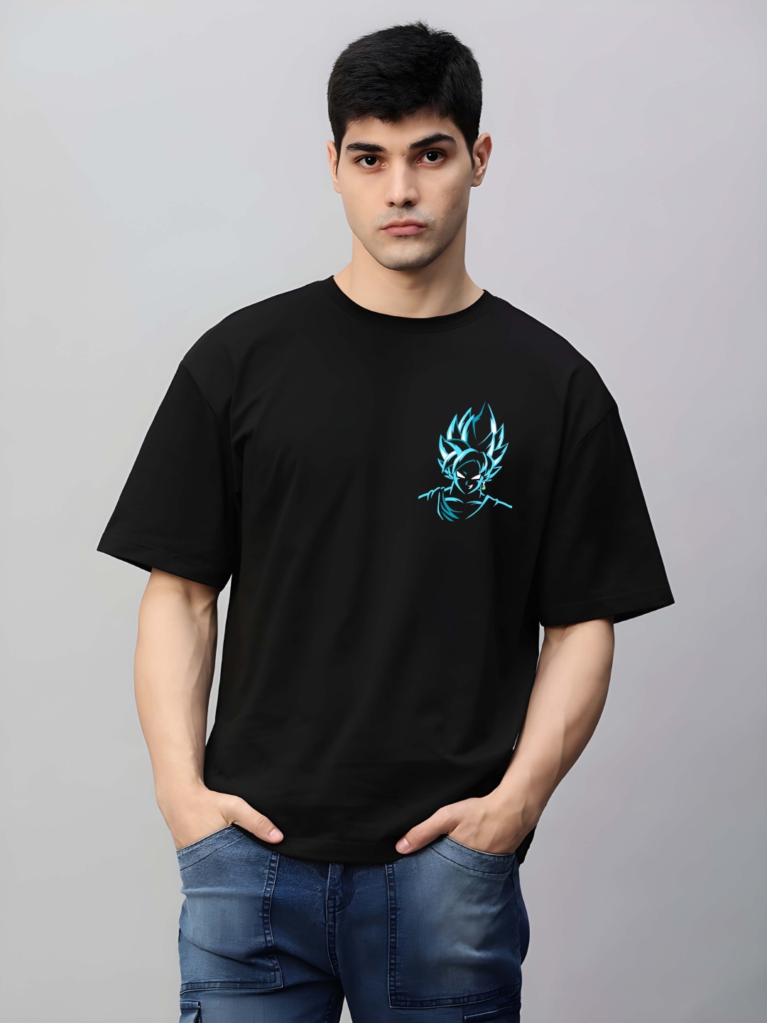 BOWLIFESTYLE Men Dragon Ball Z Graphic Printed Round Neck Cotton Oversized T-shirt, Black
BOWLIFESTYLE Men Dragon Ball Z Graphic Printed Round Neck Cotton Oversized T-shirt, Black