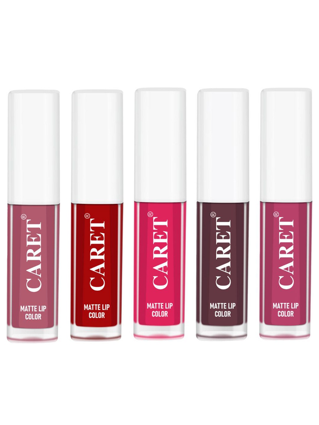 CARET ORGANIC Set Of 5 Super-Pigmented Liquid Matte Lipsticks - 10 ml -2 -3 -4 -7 -8, Red
CARET ORGANIC Set Of 5 Super-Pigmented Liquid Matte Lipsticks - 10 ml -2 -3 -4 -7 -8, Red