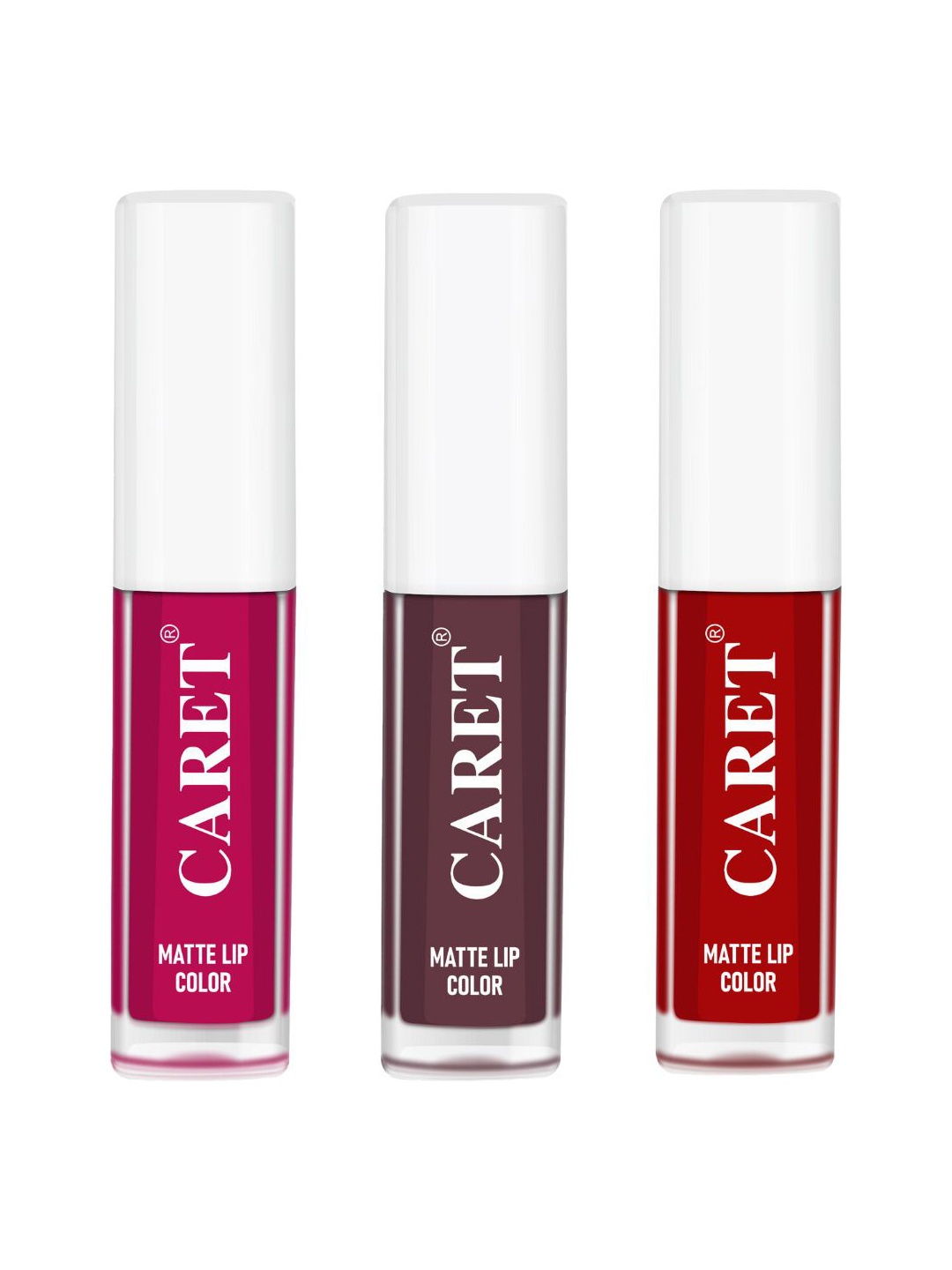 CARET ORGANIC Set Of 3 Super-Pigmented Liquid Matte Lipsticks - 2 ml Each - 5 - 7 - 3, Pink
CARET ORGANIC Set Of 3 Super-Pigmented Liquid Matte Lipsticks - 2 ml Each - 5 - 7 - 3, Pink