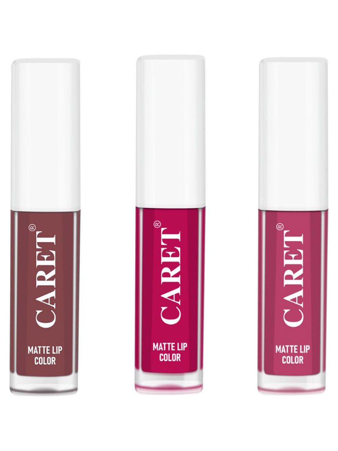 CARET ORGANIC Set Of 3 Super-Pigmented Liquid Matte Lipsticks - 2 ml Each - 1-5-8, Pink
CARET ORGANIC Set Of 3 Super-Pigmented Liquid Matte Lipsticks - 2 ml Each - 1-5-8, Pink