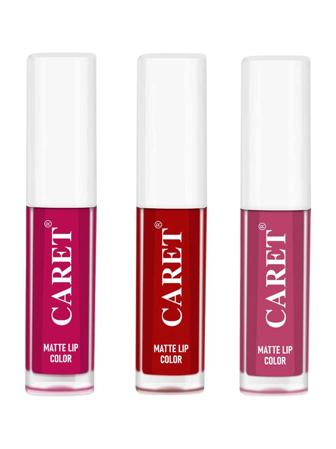 CARET ORGANIC Set Of 3 Super-Pigmented Liquid Matte Lipsticks - 2 ml Each- 5 - 3 - 8, Red
CARET ORGANIC Set Of 3 Super-Pigmented Liquid Matte Lipsticks - 2 ml Each- 5 - 3 - 8, Red