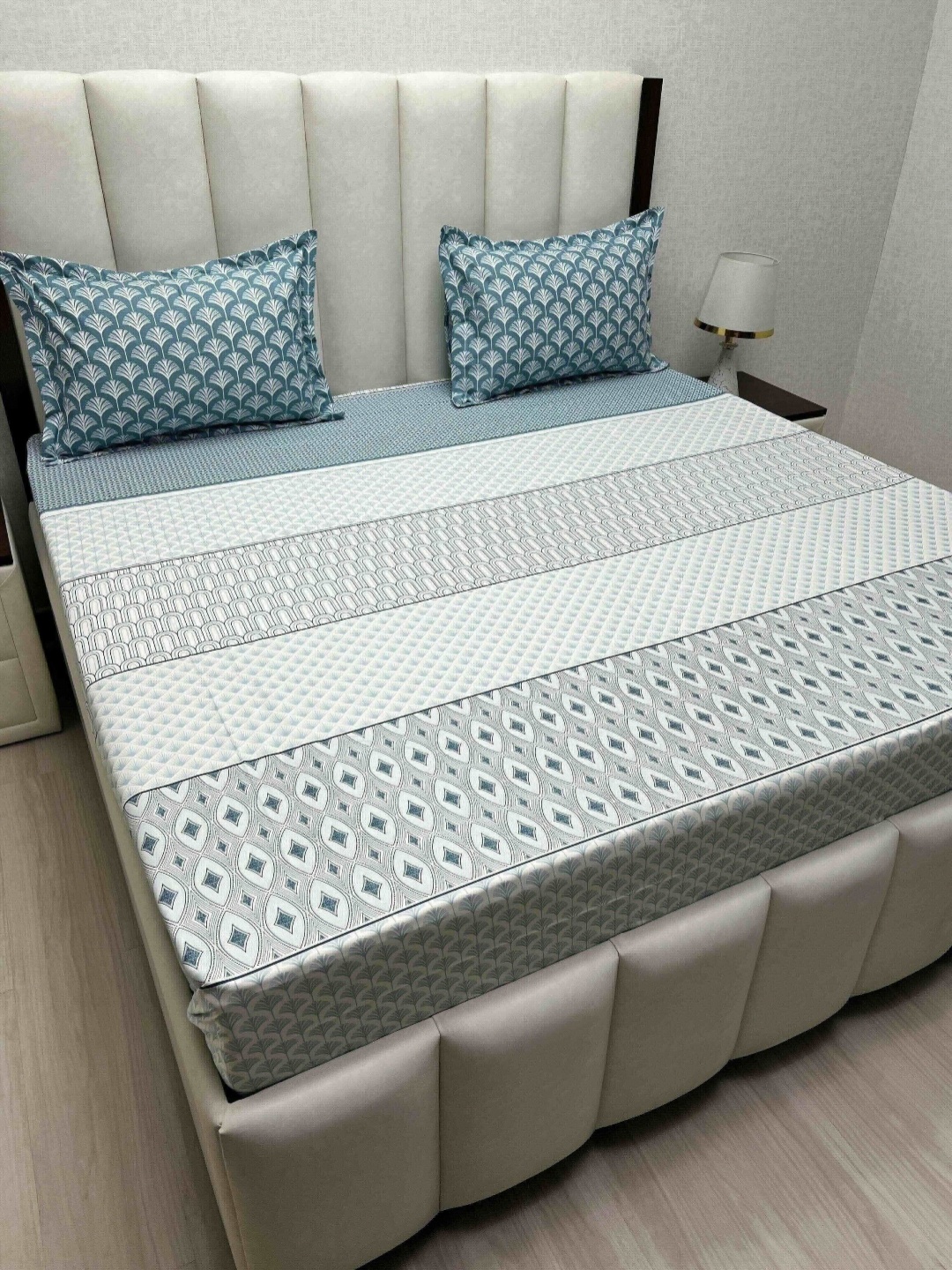 Pure Decor Cotton King Size Double Bed Bedsheet With 2 Pillow Covers 2.74m X 2.74m, Blue
Pure Decor Cotton King Size Double Bed Bedsheet With 2 Pillow Covers 2.74m X 2.74m, Blue