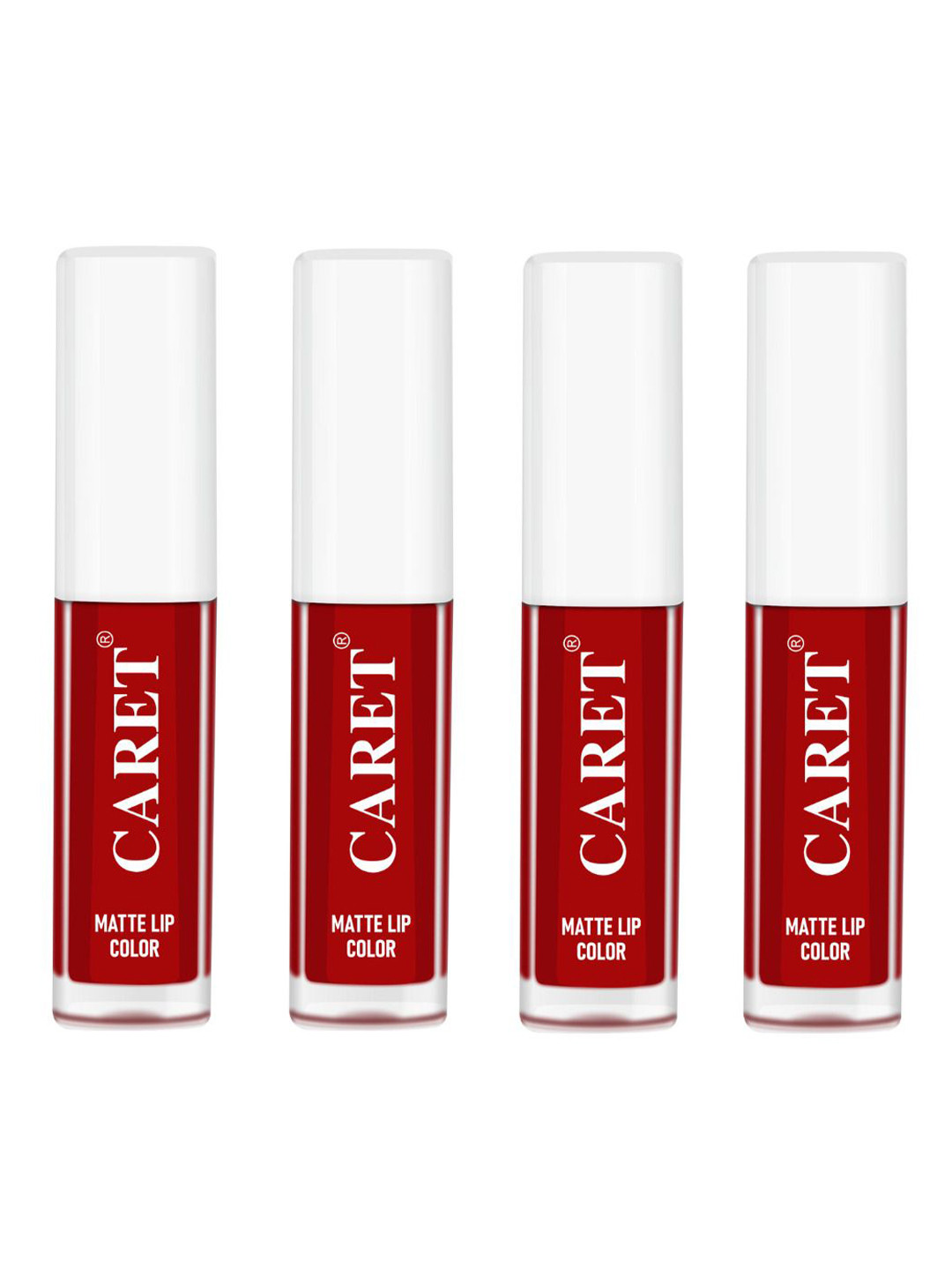 CARET ORGANIC Set Of 4 Super-Pigmented Quick Dry Liquid Matte Lipsticks - 8 ml - Red 3
CARET ORGANIC Set Of 4 Super-Pigmented Quick Dry Liquid Matte Lipsticks - 8 ml - Red 3