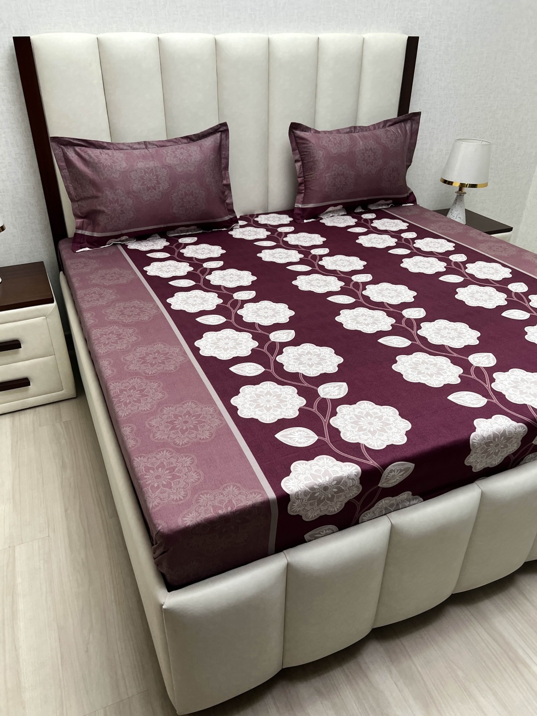 Pure Decor Passion Fur Purple Printed Pure Cotton 250TC Queen Bedsheet Sets 2.28m x 2.54m
Pure Decor Passion Fur Purple Printed Pure Cotton 250TC Queen Bedsheet Sets 2.28m x 2.54m