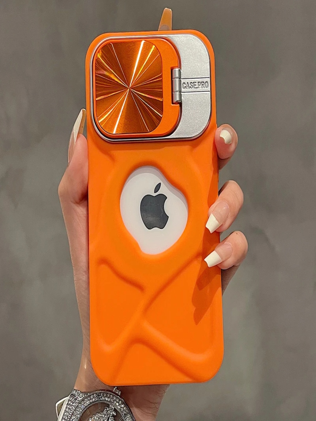 Luxury Kase LK158 Solid iPhone 16 Invisible Bracket Lens Protection Back Case, Orange
Luxury Kase LK158 Solid iPhone 16 Invisible Bracket Lens Protection Back Case, Orange