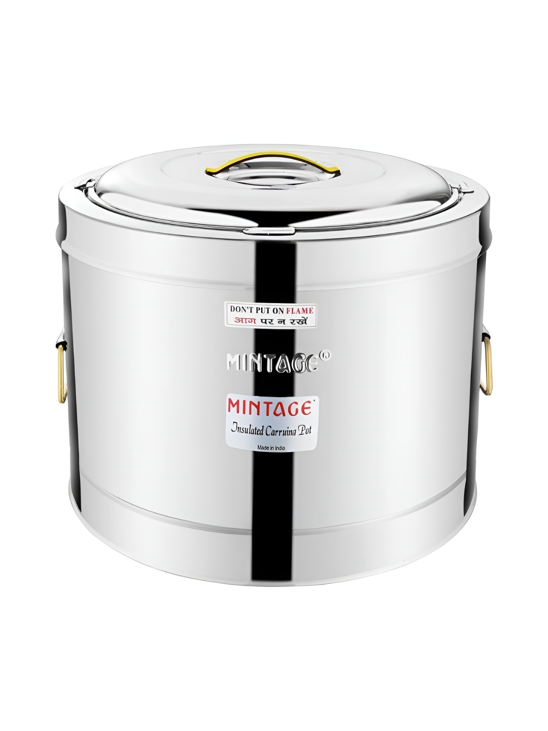 Mintage Silver-Toned Stainless Steel Dishwasher & Microwave Safe Canister Container- 30 L
Mintage Silver-Toned Stainless Steel Dishwasher & Microwave Safe Canister Container- 30 L