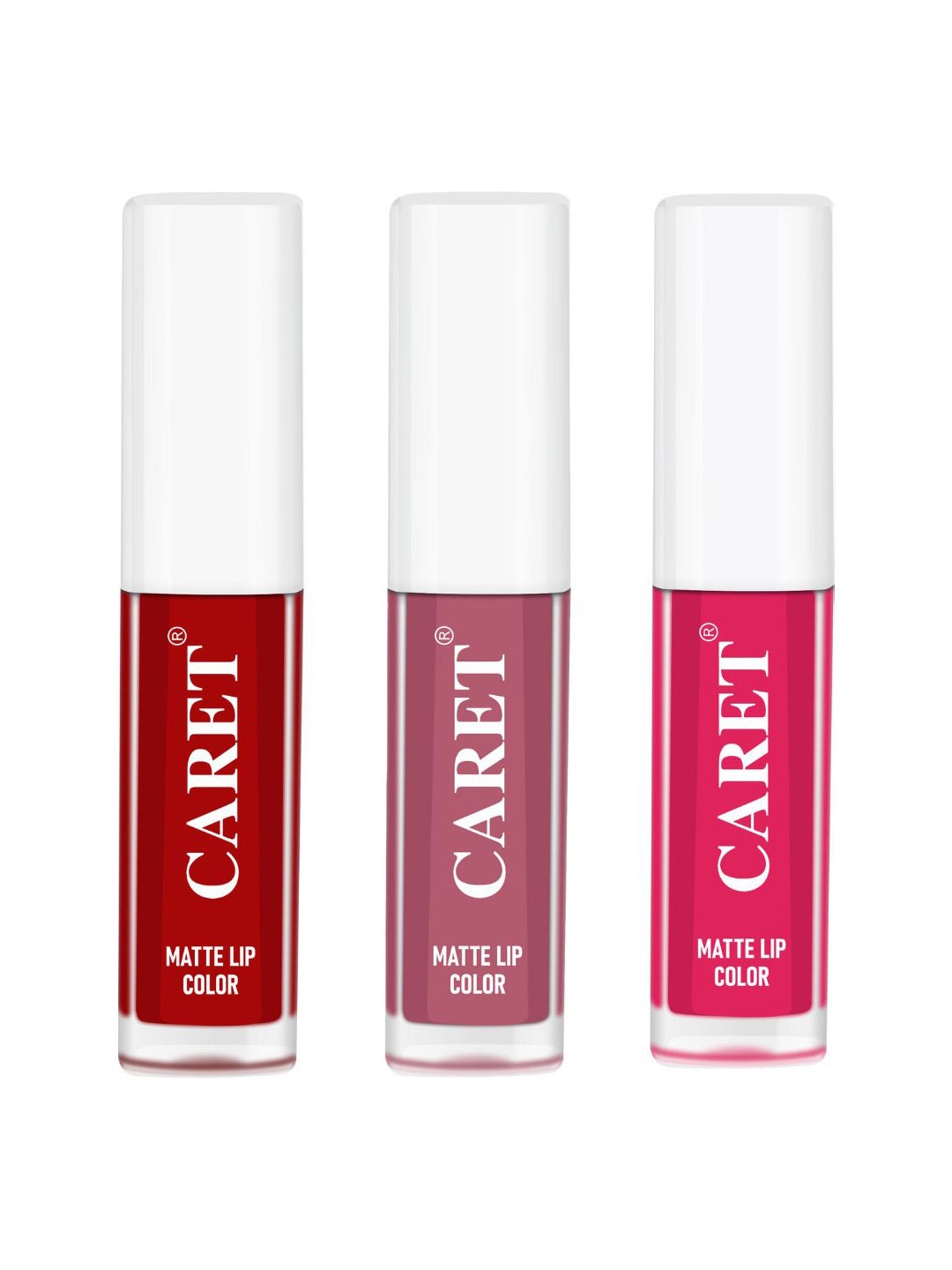 CARET ORGANIC Set Of 3 Super-Pigmented Liquid Matte Lipsticks - 2 ml Each - 3 - 2 - 4, Red
CARET ORGANIC Set Of 3 Super-Pigmented Liquid Matte Lipsticks - 2 ml Each - 3 - 2 - 4, Red