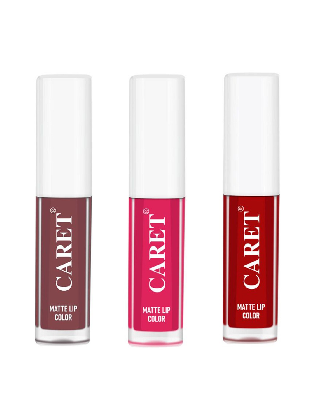 CARET ORGANIC Set Of 3 Highly-Pigmented Liquid Matte Lipsticks - 6 ml - 1 - 4 - 3, Red
CARET ORGANIC Set Of 3 Highly-Pigmented Liquid Matte Lipsticks - 6 ml - 1 - 4 - 3, Red