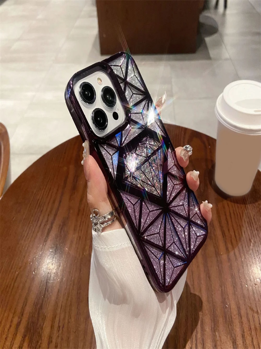 Luxury Kase LK069 Geometric iPhone 13 Pro Max Flash Diamond Plating Back Case, Purple
Luxury Kase LK069 Geometric iPhone 13 Pro Max Flash Diamond Plating Back Case, Purple