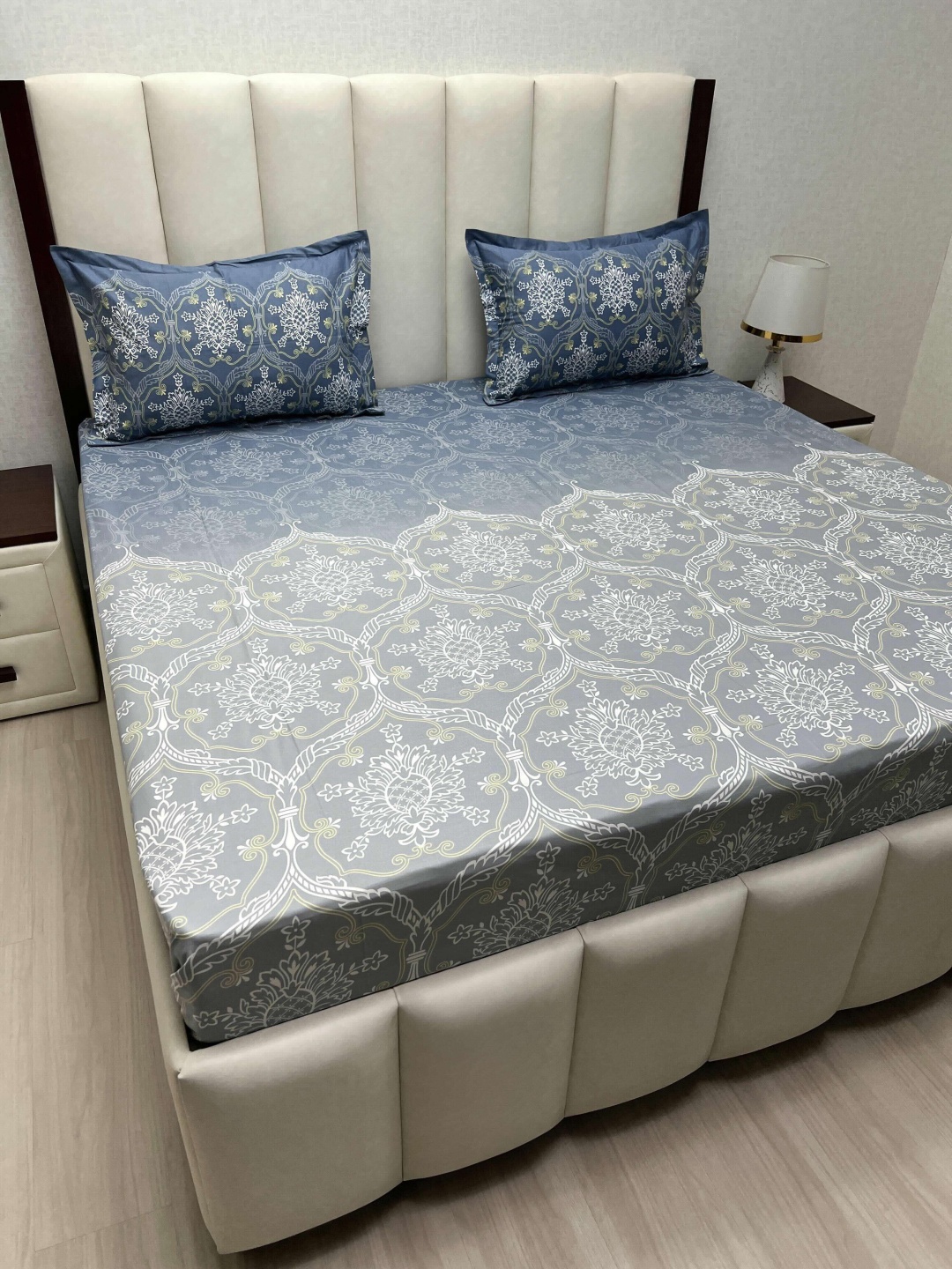 Pure Decor Cotton King Size Double Bed Bedsheet With 2 Pillow Covers 2.74m X 2.74m, Blue
Pure Decor Cotton King Size Double Bed Bedsheet With 2 Pillow Covers 2.74m X 2.74m, Blue