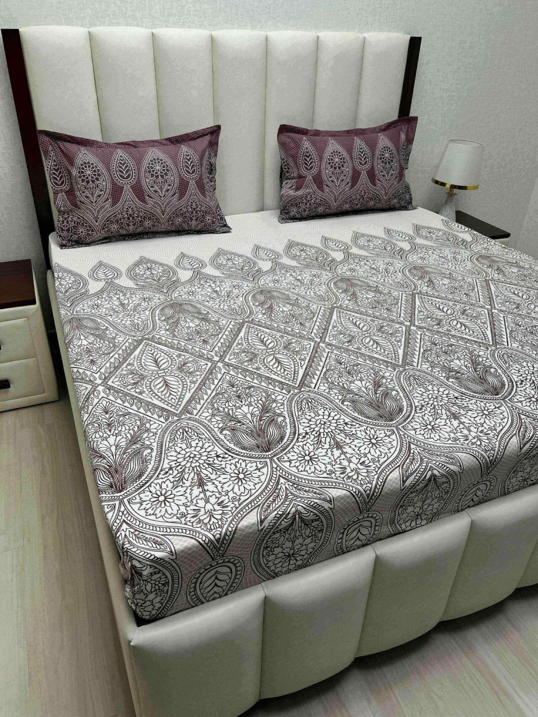 Pure Decor Cotton King Size Double Bed Bedsheet With 2 Pillow Covers 2.74m X 2.74m, White
Pure Decor Cotton King Size Double Bed Bedsheet With 2 Pillow Covers 2.74m X 2.74m, White