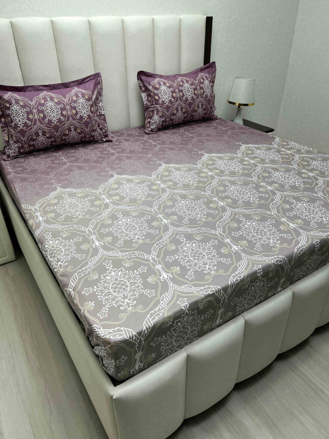 Pure Decor Cotton King Size Double Bed Bedsheet With 2 Pillow Covers 2.74m X 2.74m, Purple
Pure Decor Cotton King Size Double Bed Bedsheet With 2 Pillow Covers 2.74m X 2.74m, Purple