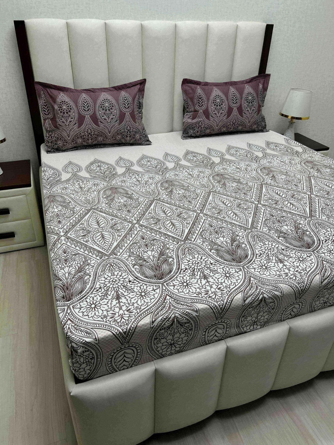 Pure Decor Cotton King Size Double Bed Bedsheet With 2 Pillow Covers 2.74m X 2.74m, White
Pure Decor Cotton King Size Double Bed Bedsheet With 2 Pillow Covers 2.74m X 2.74m, White
