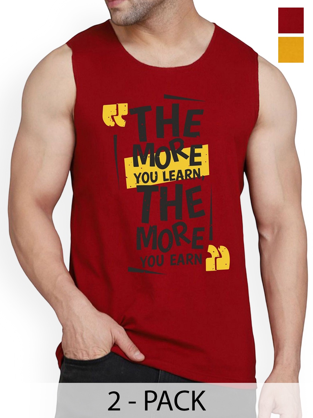 WOOSTRO Pack Of 2 Printed Combed Cotton Gym Vest RS26 CMB (MORE MUSTARD) (MORE MAROON)
WOOSTRO Pack Of 2 Printed Combed Cotton Gym Vest RS26 CMB (MORE MUSTARD) (MORE MAROON)