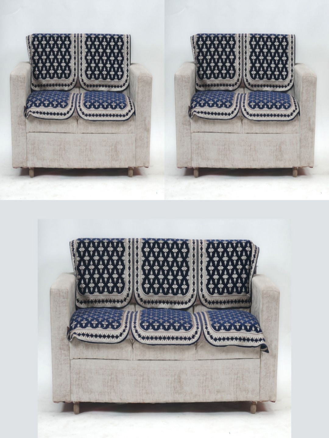 Fashion Throw Blue & White 6 Pieces Floral Printed 7 Seater Jacquard Sofa Covers
Fashion Throw Blue & White 6 Pieces Floral Printed 7 Seater Jacquard Sofa Covers
