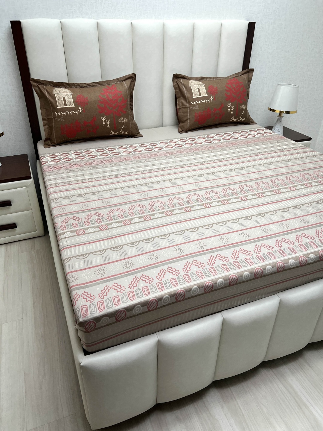 Pure Decor Cotton King Size Double Bed Bedsheet With 2 Pillow Covers 2.74m X 2.74m, Brown
Pure Decor Cotton King Size Double Bed Bedsheet With 2 Pillow Covers 2.74m X 2.74m, Brown