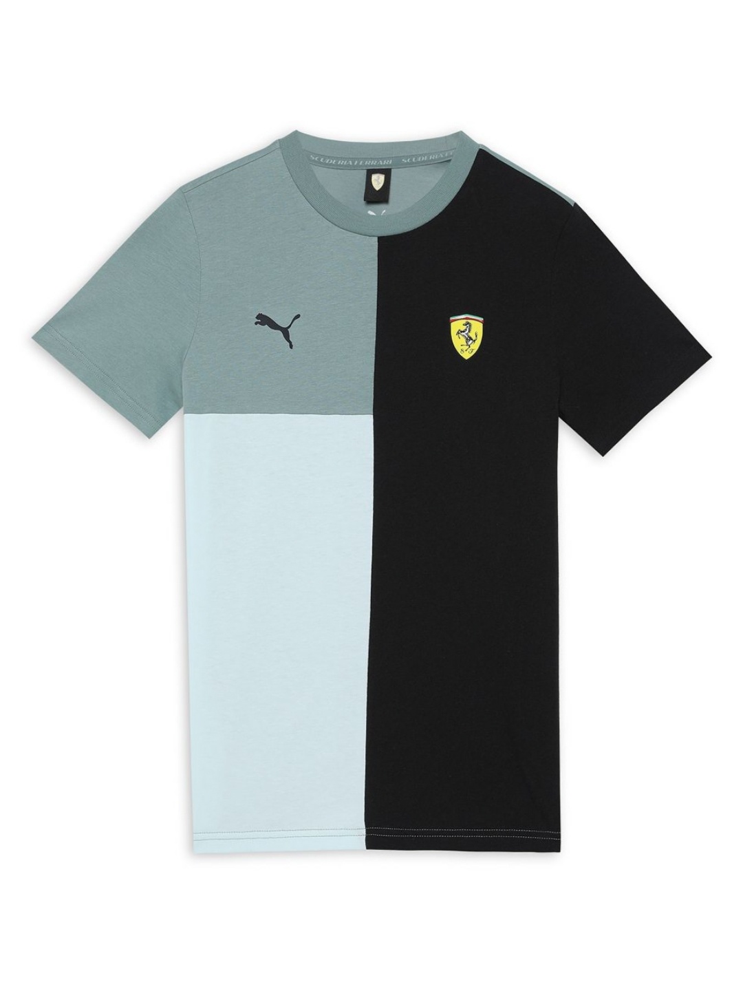 PUMA Motorsport Kids Scuderia Ferrari Colourblocked Cotton T-shirt, Sea green
PUMA Motorsport Kids Scuderia Ferrari Colourblocked Cotton T-shirt, Sea green