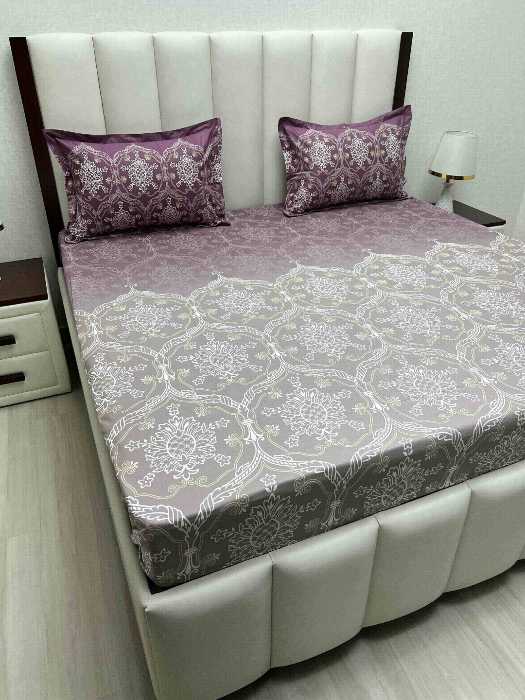 Pure Decor Cotton King Size Double Bed Bedsheet With 2 Pillow Covers 2.74m X 2.74m, Purple
Pure Decor Cotton King Size Double Bed Bedsheet With 2 Pillow Covers 2.74m X 2.74m, Purple