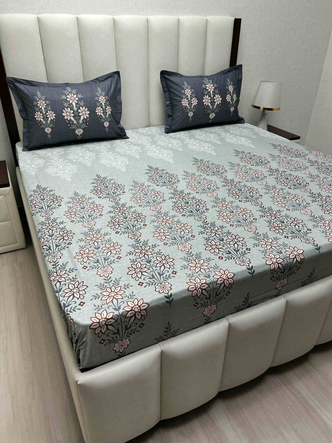 Pure Decor Cotton King Size Double Bed Bedsheet With 2 Pillow Covers 2.74m X 2.74m, Blue
Pure Decor Cotton King Size Double Bed Bedsheet With 2 Pillow Covers 2.74m X 2.74m, Blue