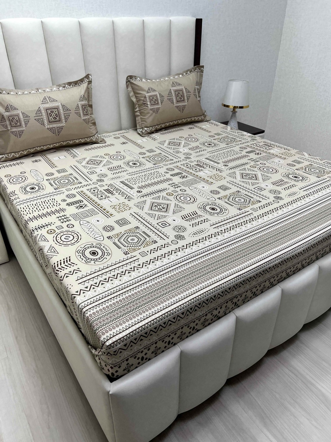 Pure Decor Cotton King Size Double Bed Bedsheet With 2 Pillow Covers 2.74m X 2.74m, Beige
Pure Decor Cotton King Size Double Bed Bedsheet With 2 Pillow Covers 2.74m X 2.74m, Beige