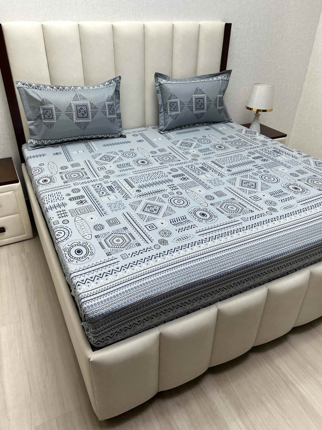 Pure Decor Cotton King Size Double Bed Bedsheet With 2 Pillow Covers 2.74m X 2.74m, Grey
Pure Decor Cotton King Size Double Bed Bedsheet With 2 Pillow Covers 2.74m X 2.74m, Grey