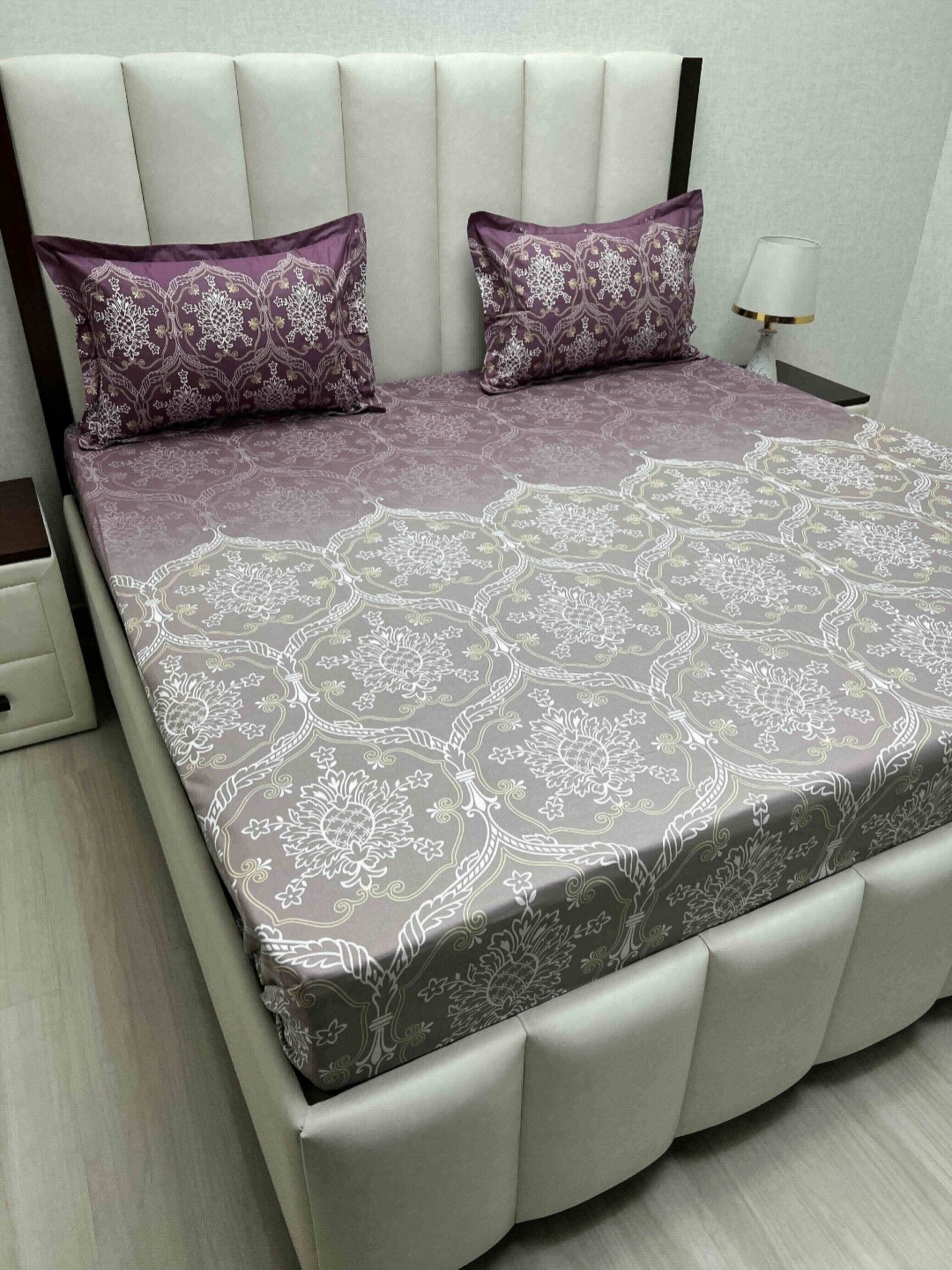 Pure Decor Cotton King Size Double Bed Bedsheet With 2 Pillow Covers 2.74m X 2.74m, Purple
Pure Decor Cotton King Size Double Bed Bedsheet With 2 Pillow Covers 2.74m X 2.74m, Purple