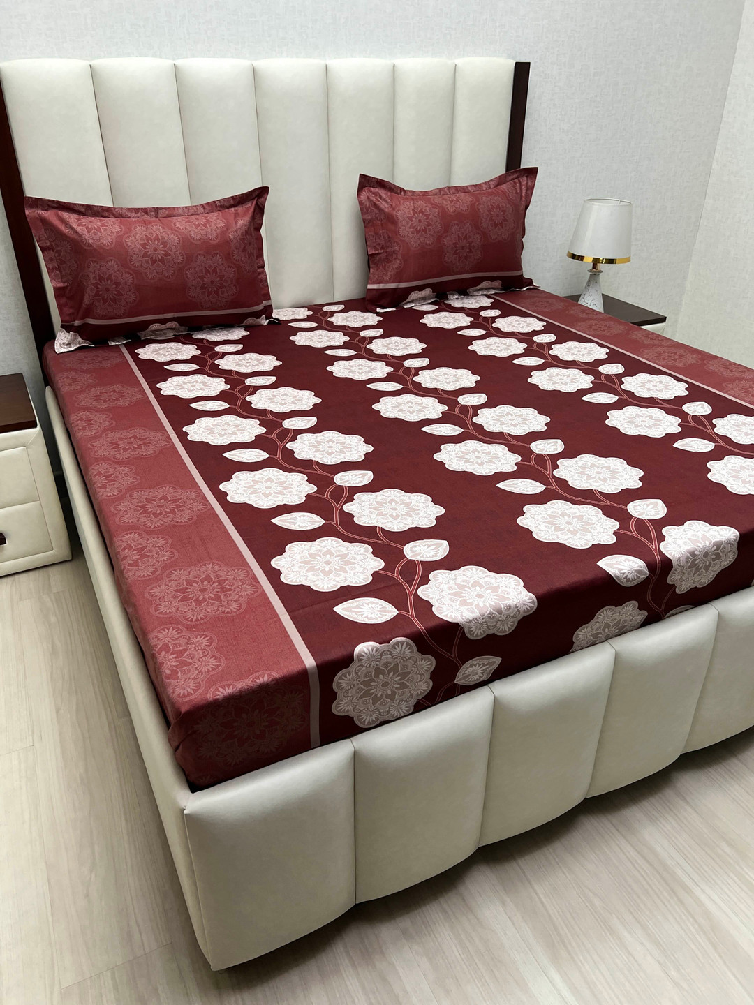 Pure Decor Passion Fur Maroon Printed Pure Cotton 250 TC King Bedsheet Set 2.74 m x 2.74 m
Pure Decor Passion Fur Maroon Printed Pure Cotton 250 TC King Bedsheet Set 2.74 m x 2.74 m