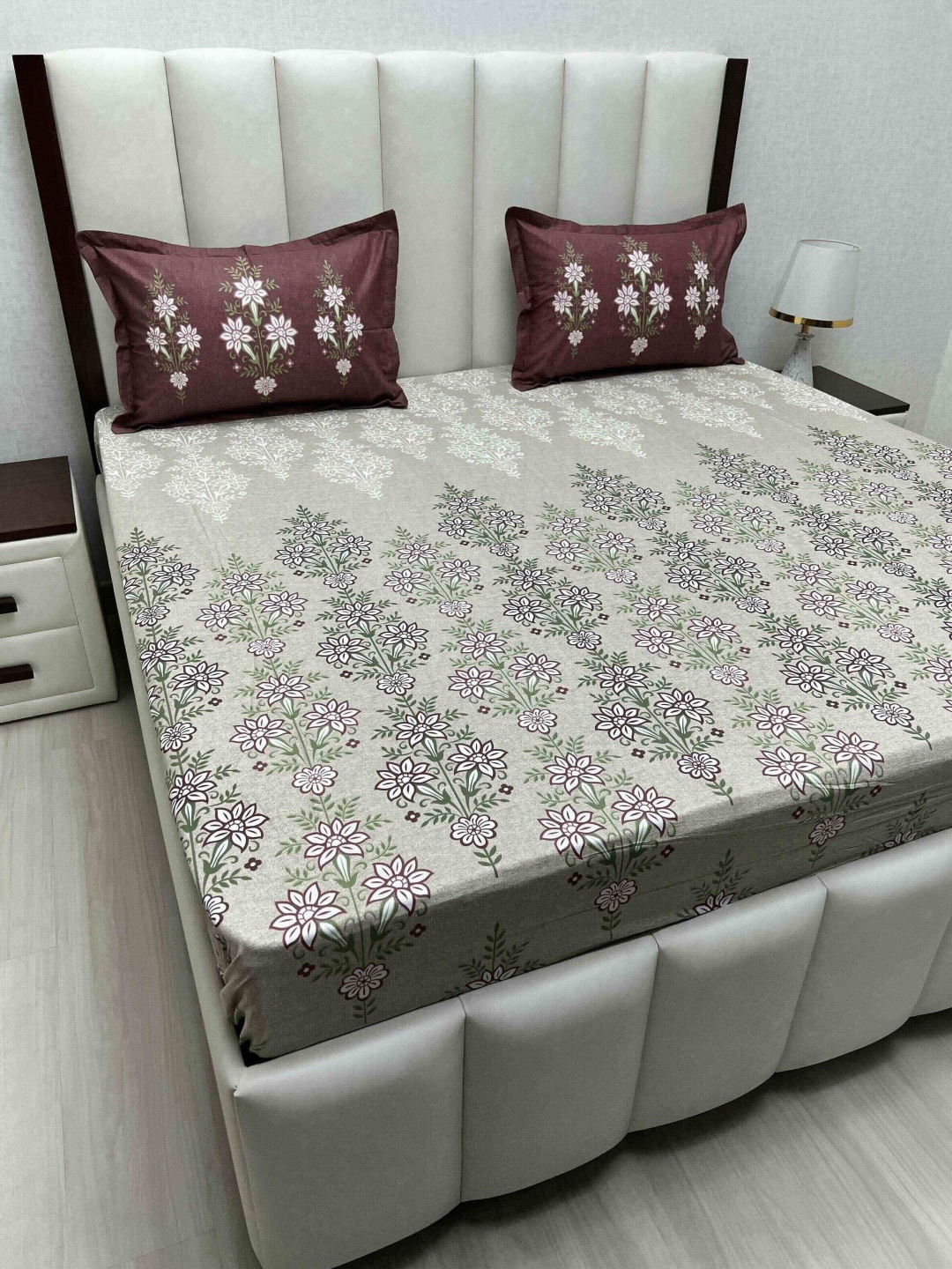 Pure Decor Cotton King Size Double Bed Bedsheet With 2 Pillow Covers 2.74m X 2.74m, Green
Pure Decor Cotton King Size Double Bed Bedsheet With 2 Pillow Covers 2.74m X 2.74m, Green