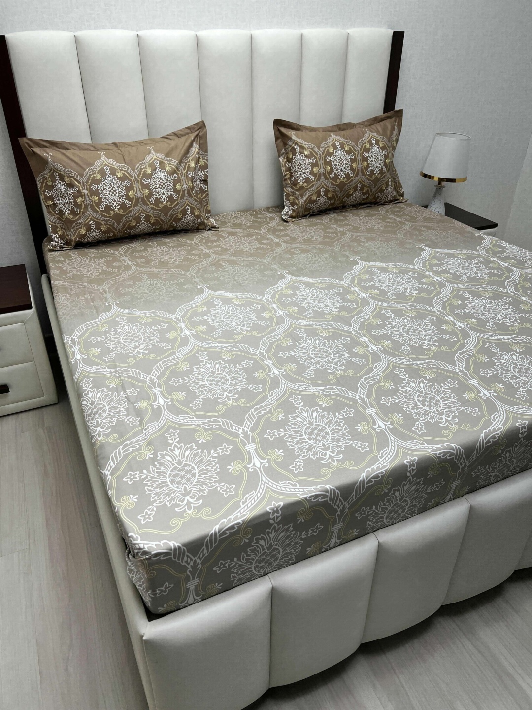 Pure Decor Cotton King Size Double Bed Bedsheet With 2 Pillow Covers 2.74m X 2.74m, Brown
Pure Decor Cotton King Size Double Bed Bedsheet With 2 Pillow Covers 2.74m X 2.74m, Brown