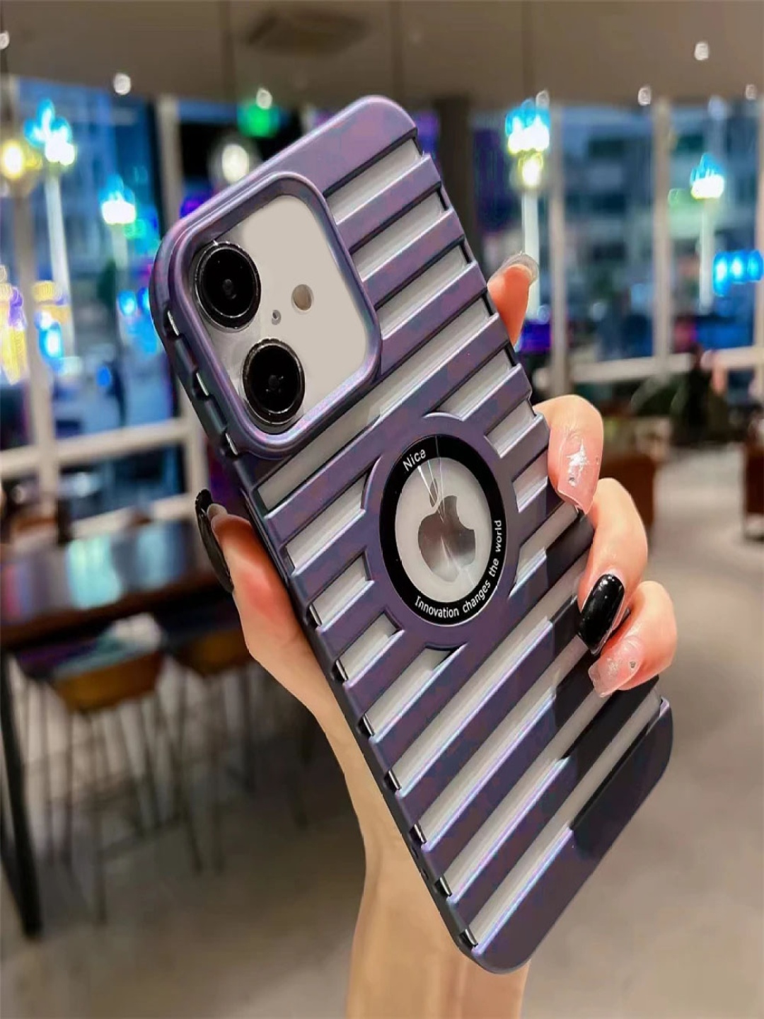 Luxury Kase LK165 Solid iPhone 16 Plus Logo Hole Mag-Safe Heat Dissipation Back Case, Purple
Luxury Kase LK165 Solid iPhone 16 Plus Logo Hole Mag-Safe Heat Dissipation Back Case, Purple
