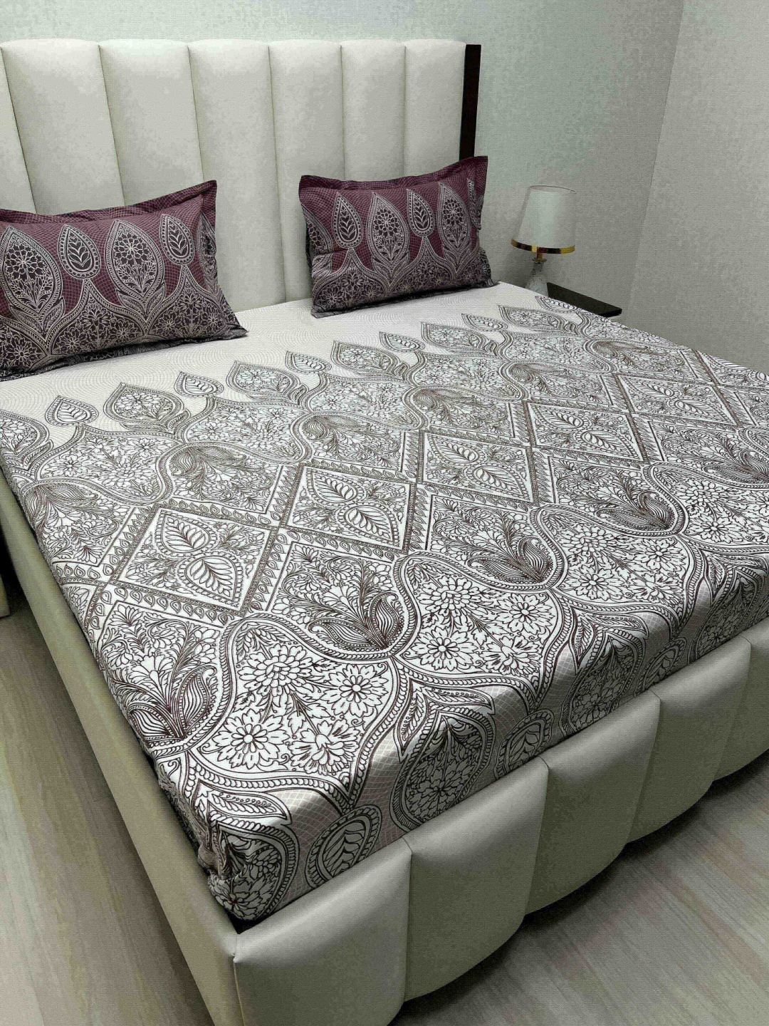 Pure Decor Cotton King Size Double Bed Bedsheet With 2 Pillow Covers 2.74m X 2.74m, White
Pure Decor Cotton King Size Double Bed Bedsheet With 2 Pillow Covers 2.74m X 2.74m, White