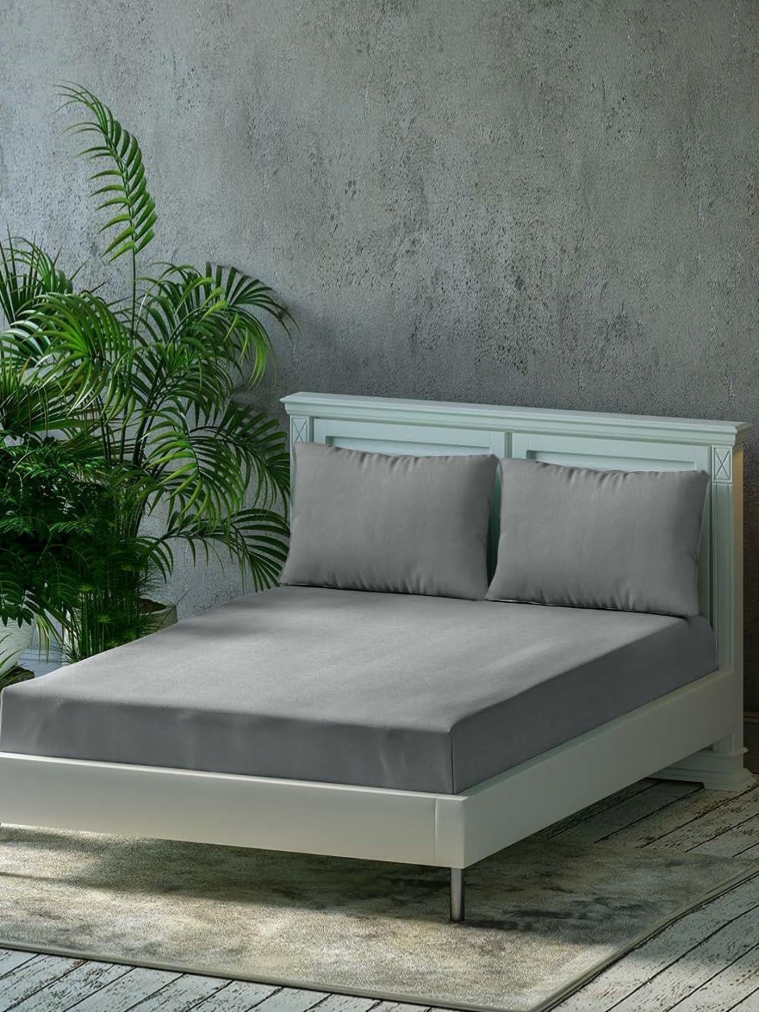 Trance Home Linen Grey Cotton 300 TC Cotton Fitted Queen Bedsheet Set- 1.98 m x 1.52 m
Trance Home Linen Grey Cotton 300 TC Cotton Fitted Queen Bedsheet Set- 1.98 m x 1.52 m