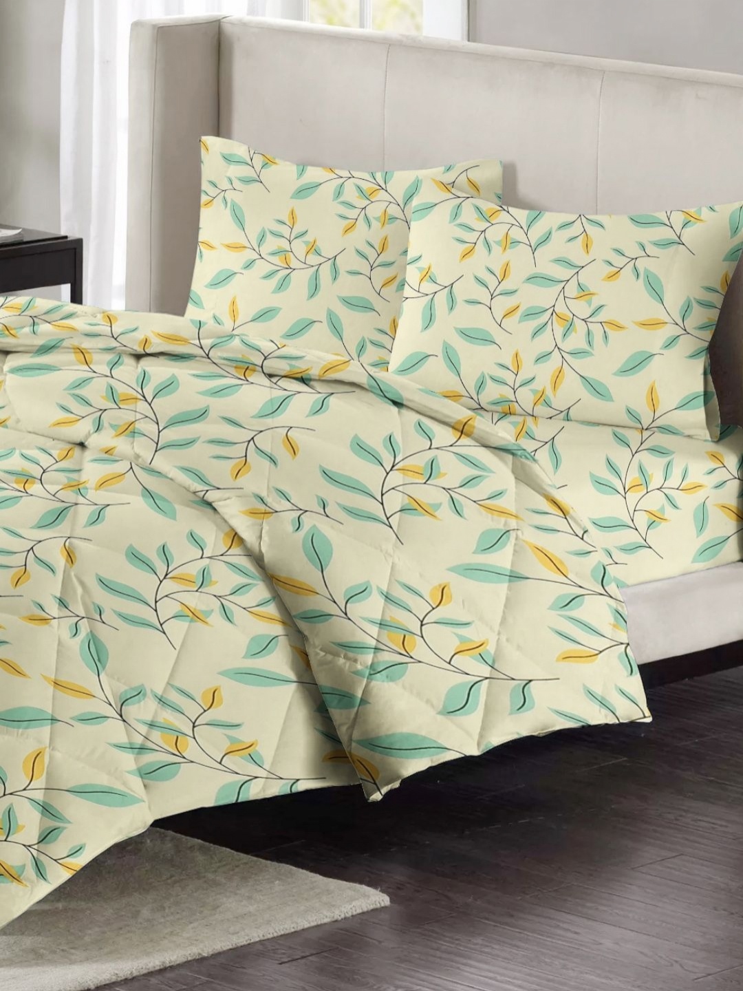 VAS COLLECTIONS Green & Yellow Floral Cotton Heavy Winter 210 GSM Double Bed Comforter
VAS COLLECTIONS Green & Yellow Floral Cotton Heavy Winter 210 GSM Double Bed Comforter