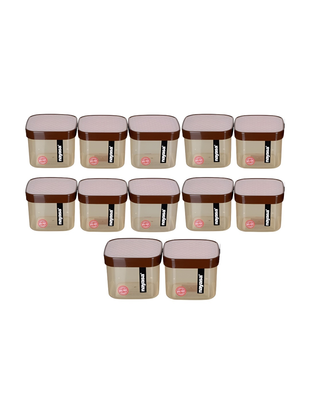 Nayasa Fusion Set of 12 Brown Air Tight Leak Proof Kitchen Storage Containers 750 ML
Nayasa Fusion Set of 12 Brown Air Tight Leak Proof Kitchen Storage Containers 750 ML