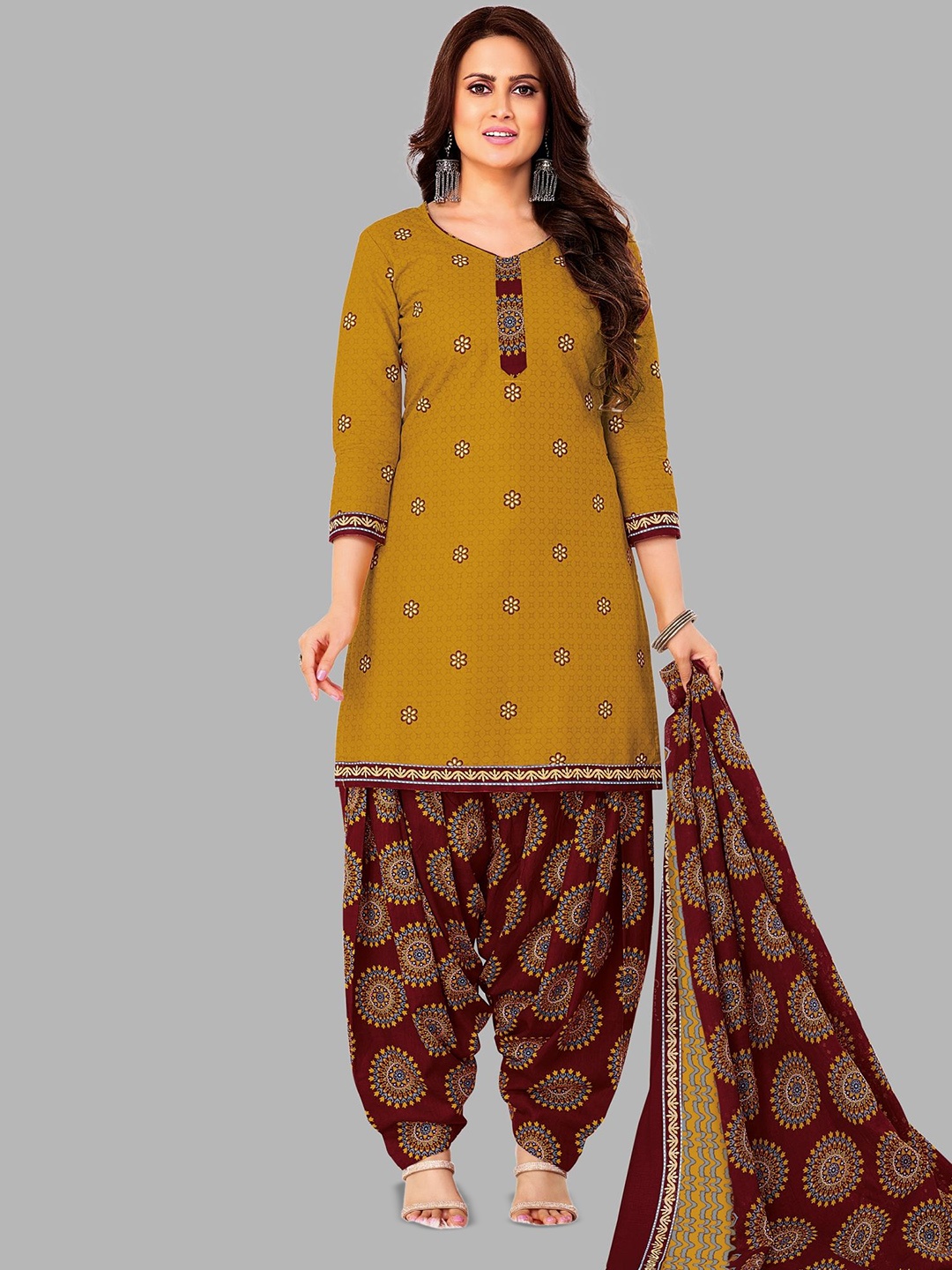 shree jeenmata collection Floral Printed Pure Cotton Unstitched Dress Material, Mustard
shree jeenmata collection Floral Printed Pure Cotton Unstitched Dress Material, Mustard