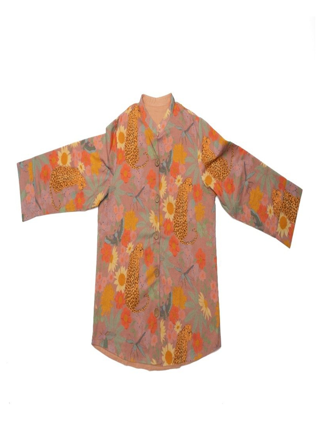 LABEL SUGAR Women Comfort Relaxed Fit Band Collar Floral Printed Cotton Casual Shirt, Beige
LABEL SUGAR Women Comfort Relaxed Fit Band Collar Floral Printed Cotton Casual Shirt, Beige