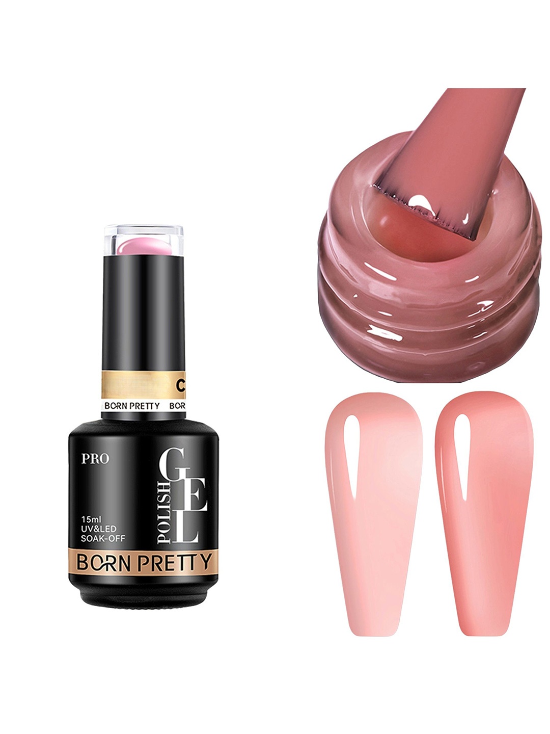 BORN PRETTY UV & LED Soak Off Long Lasting Gel Nail Polish- 15 ml - Shade- C170, Peach
BORN PRETTY UV & LED Soak Off Long Lasting Gel Nail Polish- 15 ml - Shade- C170, Peach