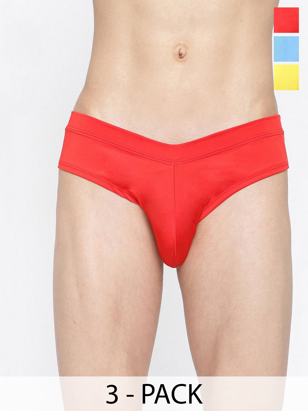 BASIICS by La Intimo Men Pack of 3 Anti-Microbial Low Rise Basic Briefs - LISS030C136, Blue
BASIICS by La Intimo Men Pack of 3 Anti-Microbial Low Rise Basic Briefs - LISS030C136, Blue