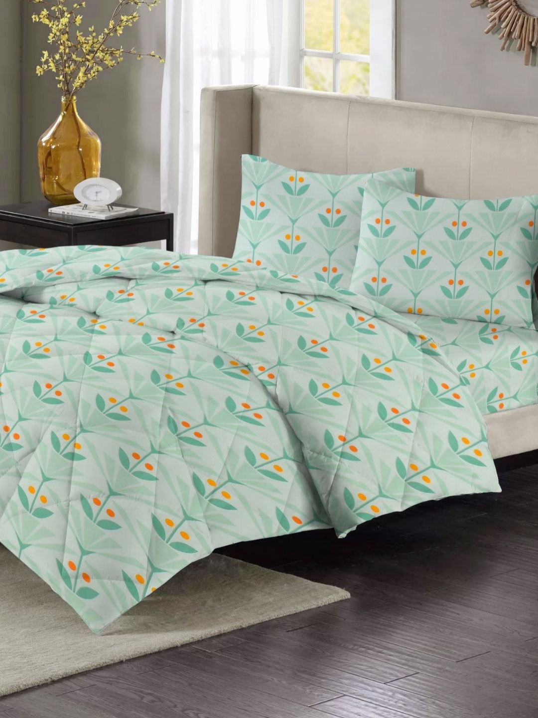 VAS COLLECTIONS Green & Yellow Floral Cotton Heavy Winter 210 GSM Double Bed Comforter
VAS COLLECTIONS Green & Yellow Floral Cotton Heavy Winter 210 GSM Double Bed Comforter
