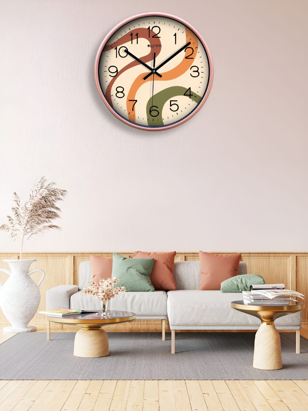 OLIVE TREE Copper-Toned & Green Printed Contemporary Round Shape Analogue Wall Clock
OLIVE TREE Copper-Toned & Green Printed Contemporary Round Shape Analogue Wall Clock
