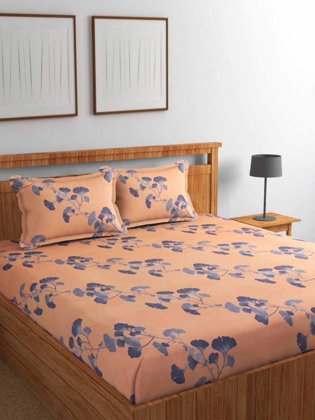 Jizzby Peach & Grey Printed 240 TC Cotton Queen Bedsheet Set 2.28 m x 2.54 m
Jizzby Peach & Grey Printed 240 TC Cotton Queen Bedsheet Set 2.28 m x 2.54 m