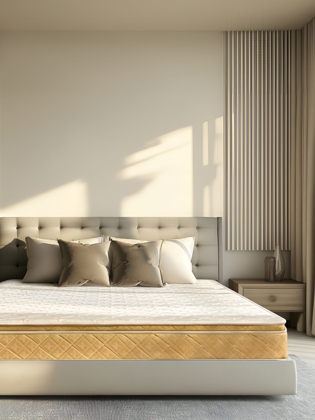 Kurl on Supernova White & Beige Quilted Memory Foam Cotton Sag Resistant Mattress
Kurl on Supernova White & Beige Quilted Memory Foam Cotton Sag Resistant Mattress