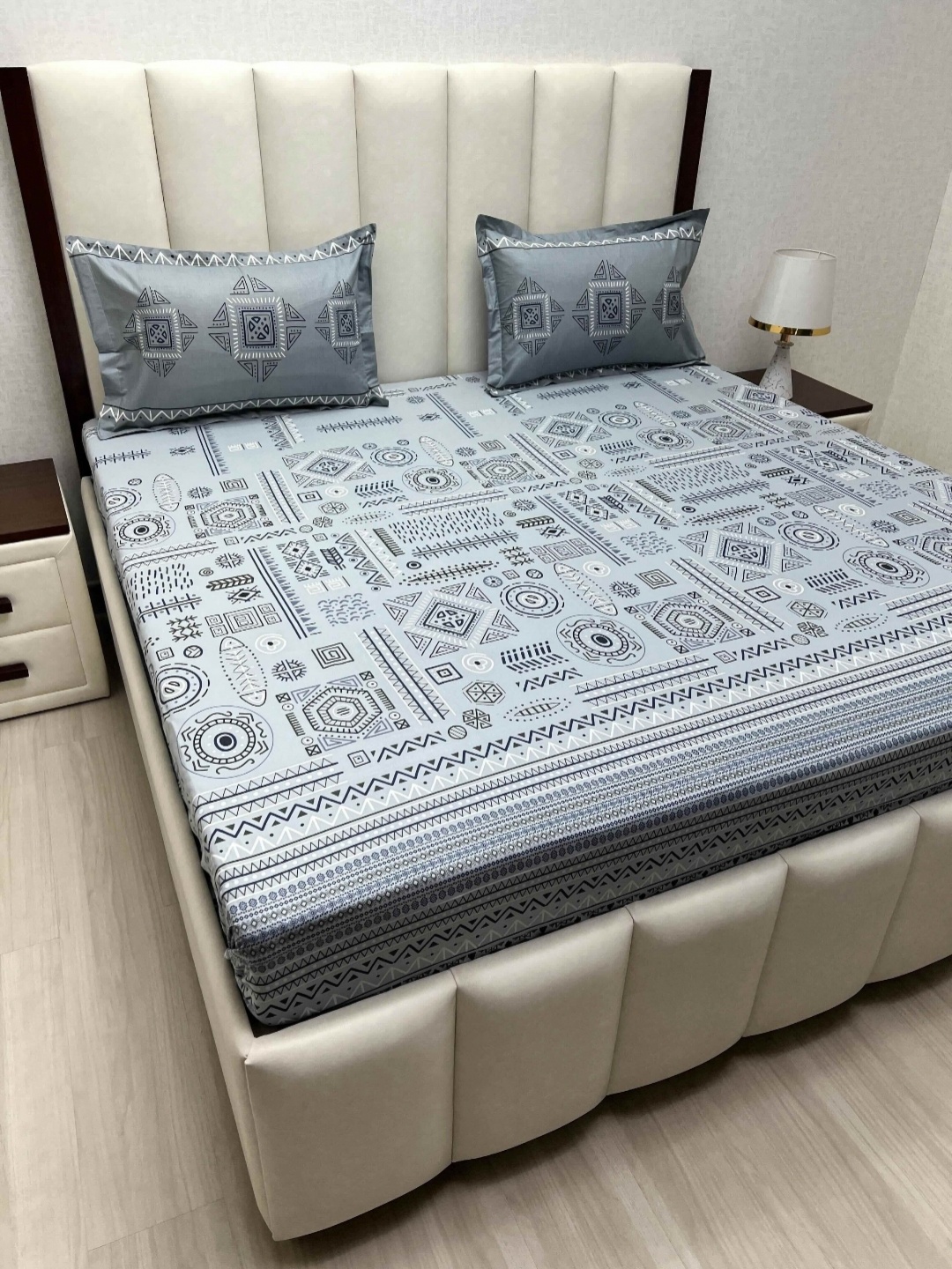 Pure Decor Cotton King Size Double Bedsheet With 2 Pillow Covers 2.74m X 2.74m, Grey
Pure Decor Cotton King Size Double Bedsheet With 2 Pillow Covers 2.74m X 2.74m, Grey
