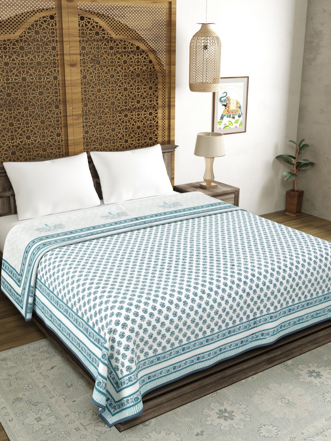 Myntra Elegant Homes Blue & White Ethnic Motifs AC Room Cotton 150 GSM Double Bed Dohar
Myntra Elegant Homes Blue & White Ethnic Motifs AC Room Cotton 150 GSM Double Bed Dohar