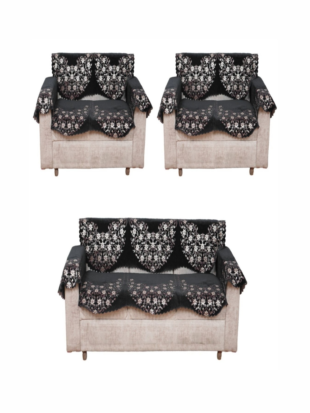 Fashion Throw Grey & White 12 Pieces Floral Printed 7-Seater Jacquard Sofa Cover With Arms
Fashion Throw Grey & White 12 Pieces Floral Printed 7-Seater Jacquard Sofa Cover With Arms