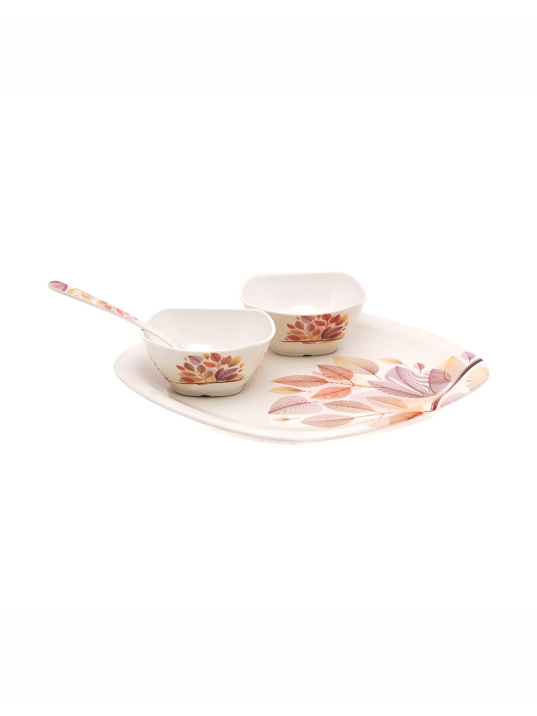 Bataniya White and Beige 4 Pieces Floral Printed Melamine Dishwasher Safe Dinner Set
Bataniya White and Beige 4 Pieces Floral Printed Melamine Dishwasher Safe Dinner Set