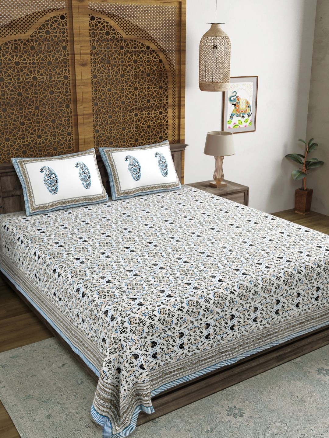 Myntra Elegant Homes Grey Floral Printed 180 TC Cotton King Bedsheet Set 2.28 m x 2.74 m
Myntra Elegant Homes Grey Floral Printed 180 TC Cotton King Bedsheet Set 2.28 m x 2.74 m