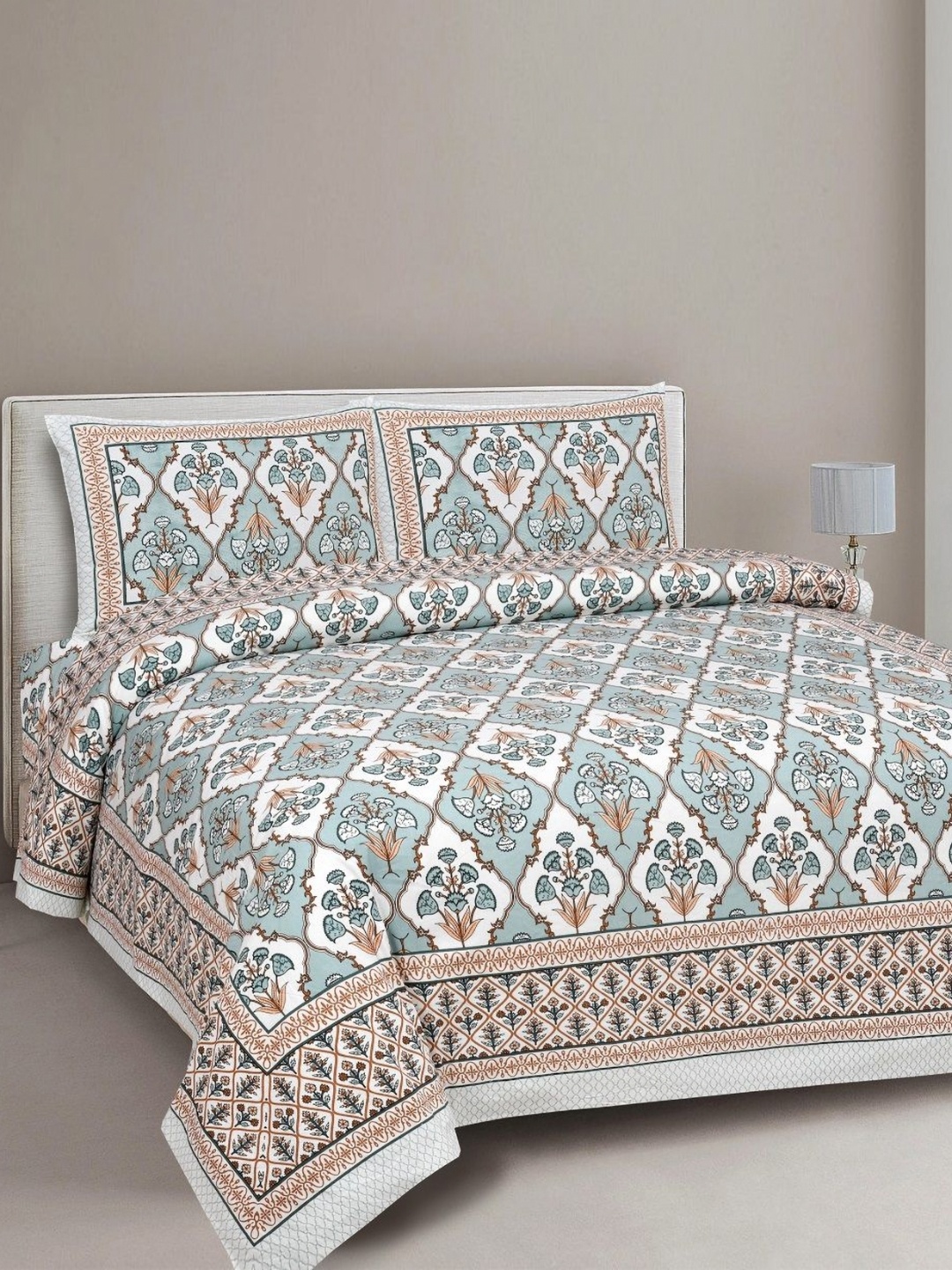 INDHOME LIFE Blue & Off White Printed 220 TC Cotton King Bedsheet Set 2.28 m x 2.74 m
INDHOME LIFE Blue & Off White Printed 220 TC Cotton King Bedsheet Set 2.28 m x 2.74 m