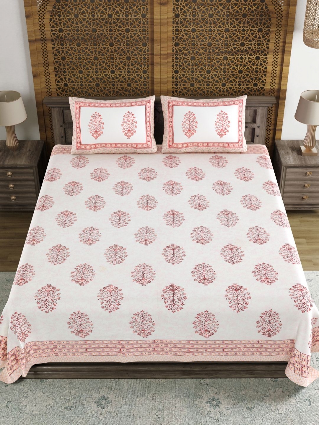 Myntra Elegant Homes Maroon Floral Printed 180 TC Cotton King Bedsheet Set 2.28 m x 2.74 m
Myntra Elegant Homes Maroon Floral Printed 180 TC Cotton King Bedsheet Set 2.28 m x 2.74 m